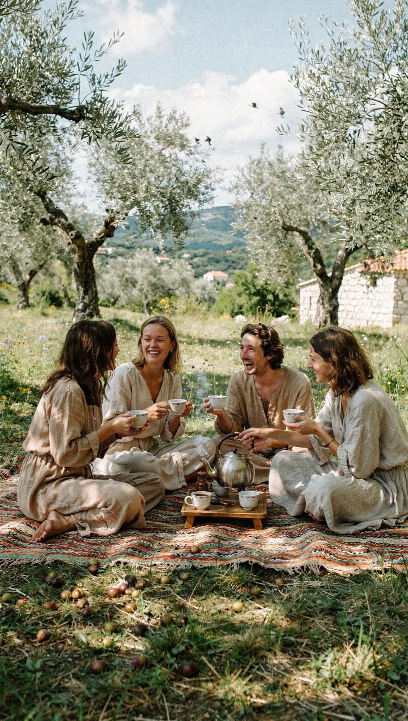 Žena u opuštajućem okruženju pije čaj i uživa u trenutku mira.