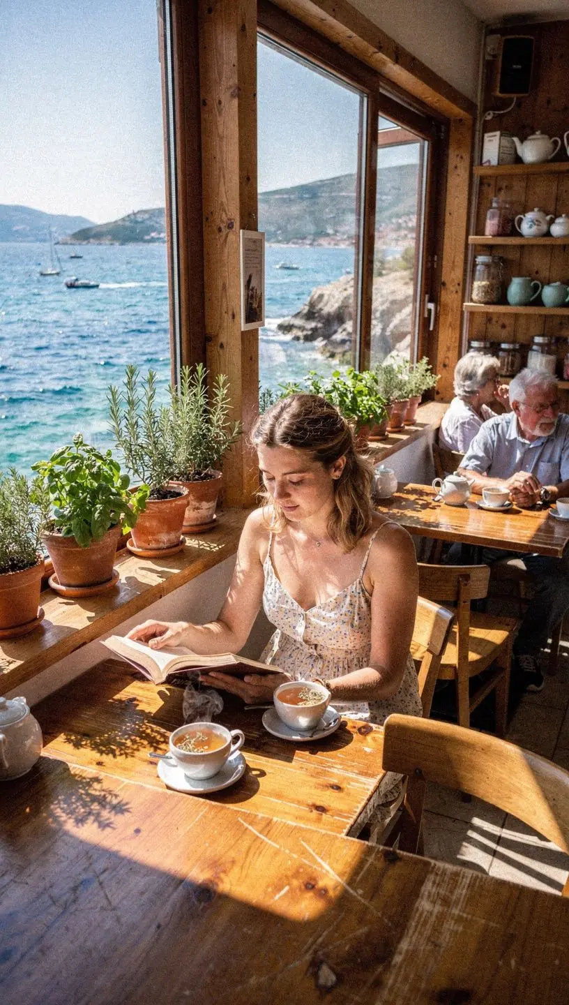 Svježe ubrani biljni sastojci u maloj staklenoj posudi s mirisnim začinima.