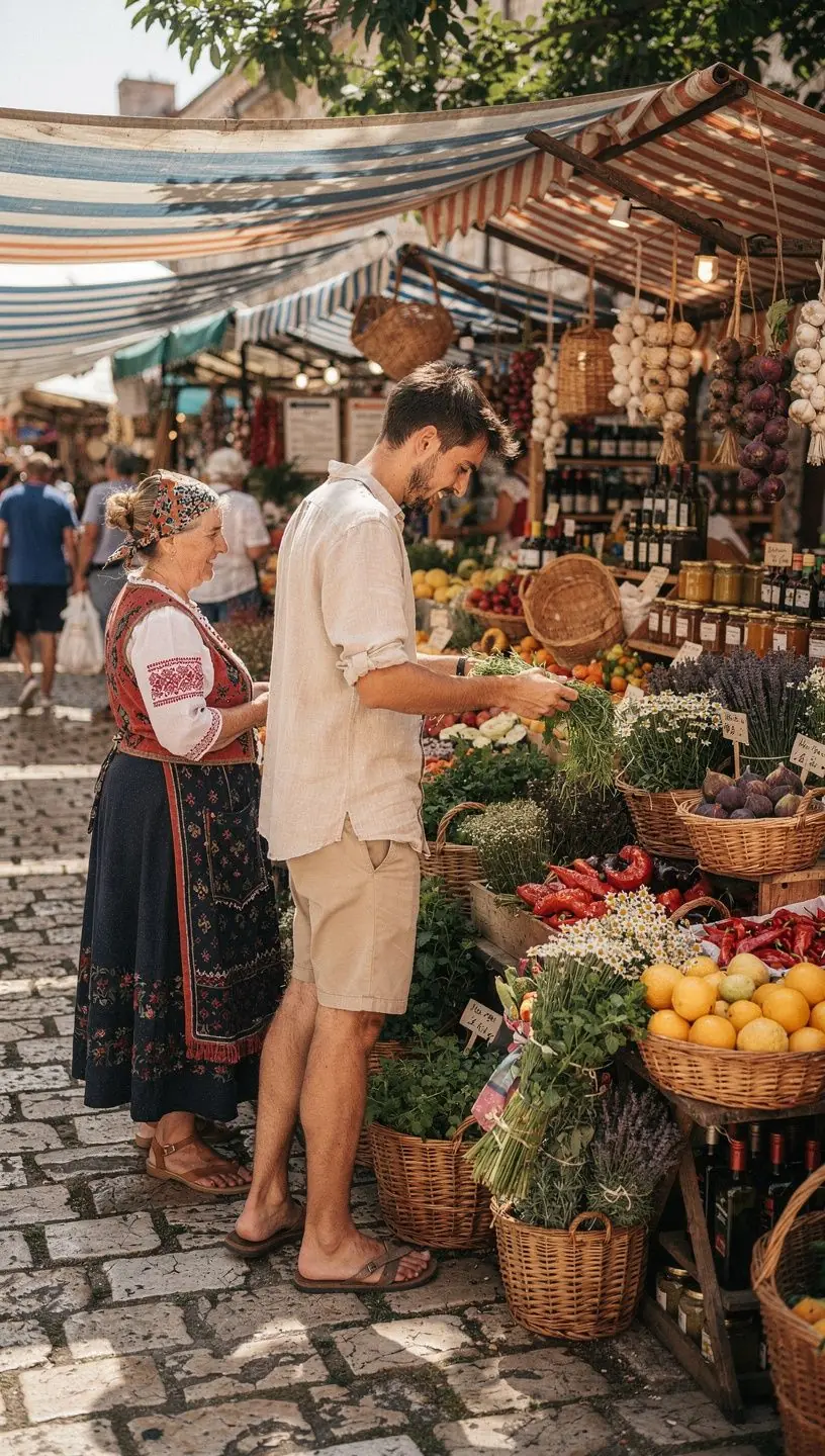 Tradicionalni ritual pripreme čaja na starom drvenom stolu s prirodnim dekoracijama.