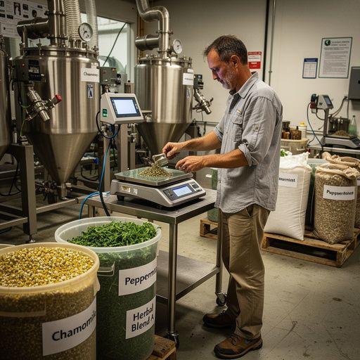 Svijetla kuhinja s biljkama na prozoru i parom iz šalice čaja.